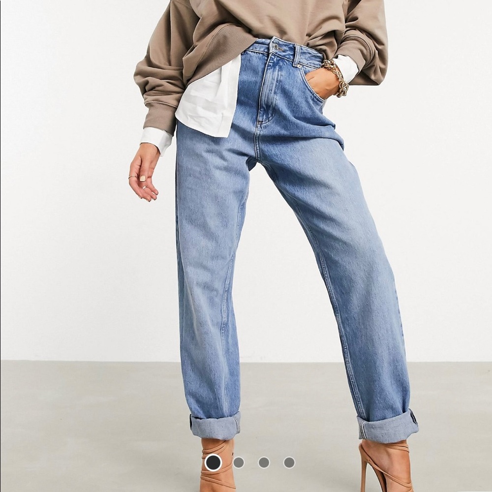 ASOS 28 Petite Slouchy Mom Jeans
